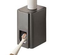 Buhygn Dispensador De Pasta De Dientes Con Bomba,Montaje en Pared Automático Moderno | Dispensador Infantil de Pasta con Carita Sonriente | Para Niños y Adultos Hogar Baño Ducha Aseo Apartamento Hotel