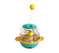 Buhygn Pelota de golosinas para gatos, bola ajustable de 360 grados, dispensadora de golosinas, juguetes para perros, cachorros, mascotas, interiores y exteriores, entrenamiento en casa, ejercicio