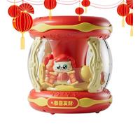 Buhygn Soplador de Burbujas,Múltiples Salidas con Luces y Música - Máquina para Hacer Burbujas con Luces Y Música - para Fiesta Interior Vacaciones Cumpleaños Festival De Primavera Familia Niños Y