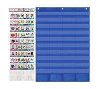 Buhygn Tabla de bolsillo para aula, accesorios educativos impermeables para enseñanza | Tabla de bolsillo plural singular - para escuela, oficina, interior, hogar, aula, profesor, niños y estudiantes