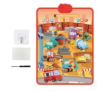 Buhygn Tabla electrónica de pared del alfabeto, póster educativo interactivo electrónico parlante gráfico musical | Póster de discurso parlante para Navidad, cumpleaños, niñas de 2 a 4 años