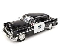 Buick Century, California autoroute Patrol (1:26), 1955, voiture miniature, Miniature déjà montée, Maisto 1:24