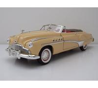 Buick Roadmaster Convertible 1949 Crema Modelo Coche 1:18 MotorMax