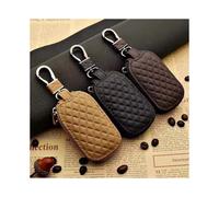 (Buickcoffee) Cartera de cuero sintético con cadena para llaves de coche, organizador para llaves, estuche