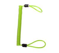 BUIDI 150cm Alarma Bloqueo de Disco Cable de recordatorio de Resorte de Seguridad Motocicleta Bicicleta Scooter 1 Pieza x Cable de recordatorio de Bloqueo de Disco de Motocicleta Verde Transparente