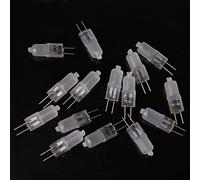 BUIDI G4 Bombilla halógena Tipo JC lámpara Mate 12V 10W Blanco cálido lámpara halógena G4 Blanco cálido