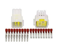 BUIEX Conector de Alambre eléctrico a Prueba de Agua de 9 Pines DJ7091Y-2.3-11/21 Conector de automóviles Masculino y Femenino (Size : 5 Sets)