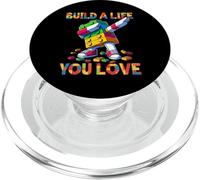 Build A Life You Love Funny Bricks Master Builder Dabbing PopSockets PopGrip para MagSafe