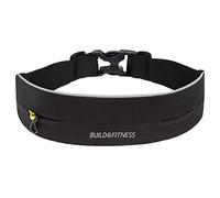 Build & Fitness Riñonera Running - Cinturón Hombre/Mujer Ajustable, Clip para Llaves - Ligero, Fino, Manos Libres - Móviles, Llaves, Tarjetas - Riñonera Deportiva Running, Gimnasio, Yoga, Deporte
