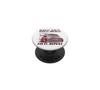 Build it Tune It Race It Break It Fix It Repeat Men Car JDM PopSockets PopGrip Adhesivo