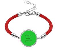 Build On What You Have - Pulsera inspiradora de cuerda roja hecha a mano