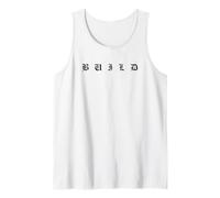 Build One Word Inspirational Motivational Quote Women Men Camiseta sin Mangas