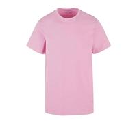 Build Your Brand By190-acid Washed Round Neck tee Camiseta, Rosa Suave, XL Hombres