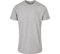 Build your Brand Básico Cuello Redondo Camiseta Top Blank Algodón