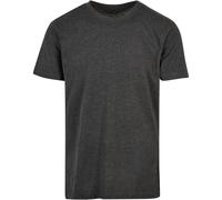 Build your Brand Básico Cuello Redondo Camiseta Top Blank Algodón