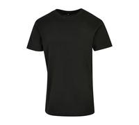 Build Your Brand BB010-Basic Round Neck T-Shirt Camiseta Hombre, Black, 4XL
