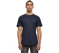 Build Your Brand BB010-Basic Round Neck T-Shirt Camiseta Hombre, Navy, M