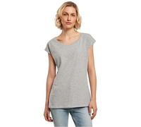 Build Your Brand BB013-Ladies Wide Neck tee Camiseta Mujer, Heather Grey, L