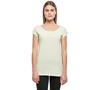 Build Your Brand BB013-Ladies Wide Neck tee Camiseta Mujer, Menta Ligera, S