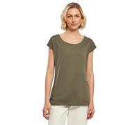 Build Your Brand BB013-Ladies Wide Neck tee Camiseta Mujer, Olive, XXL