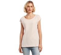 Build Your Brand BB013-Ladies Wide Neck tee Camiseta Mujer, Rosa, XL
