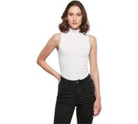 Build your Brand Body para mujer sin mangas, cuello de tortuga, color blanco, XL, Blanco, XL
