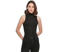 Build your Brand Body para mujer sin mangas, cuello de tortuga, color negro, talla M, Negro, M