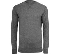 Build Your Brand By010-light Crew Sweatshirt Sudadera, Hombre, Charcoal, Small