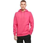 Build Your Brand BY011-Heavy Hoody Sudadera con Capucha Hombre, Rosa (Hibiskus Pink), S