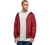 Build Your Brand Windrunner Chaqueta, Burgundy/Black, 3XL para Hombre