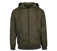 Build Your Brand Windrunner Chaqueta, Verde (Olive/Olive 00834), Small para Hombre