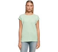 Build Your Brand Ladies Extended Shoulder tee Camiseta, Neo Mint, XXXXL para Mujer