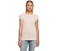 Build Your Brand BY021-Ladies Extended Shoulder tee Camiseta Mujer, Rosa, M