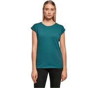 Build Your Brand BY021-Ladies Extended Shoulder tee Camiseta Mujer, Teal, XXL