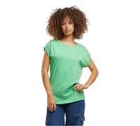 Build Your Brand BY021-Ladies Extended Shoulder tee Camiseta Mujer, Verde Fantasma, M