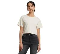 Build your Brand By042-ladies Cropped tee Camiseta, Arena Blanca, S Mujeres