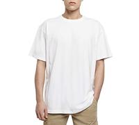 Build Your Brand BY102-Heavy Oversize tee T-Shirt, White, L Men's