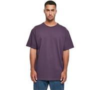 Build your Brand Camiseta para Hombre Heavy Oversize tee 100% algodón, Color Morado, Talla M, Purplenight
