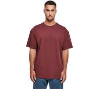 Build your Brand BY102-Heavy Oversize tee Camiseta Hombre, Rojo Cereza, 5XL
