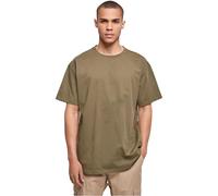 Build Your Brand BY102-Heavy Oversize tee T-Shirt, Olive, L Men's