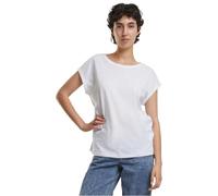 Build Your Brand By138-ladies Organic Extended Shoulder tee Camiseta, Blanco, XXXXXL para Mujer