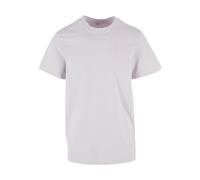 Build Your Brand By190-acid Washed Round Neck tee Camiseta, Lila Suave, M para Hombre