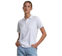 Build Your Brand By368-ladies Sorona Polo tee Camiseta, Blanco, L Mujeres