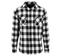 Build Your Brand - Camisa de manga larga a cuadros para hombre