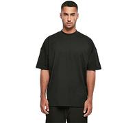Build Your Brand Camiseta de Cuello Grande, Negro, L para Hombre