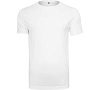 Build Your Brand Camiseta Ligera de Cuello Redondo para Hombre, Hombre, Camiseta, BY005-00220-0060, Blanco, XX-Large