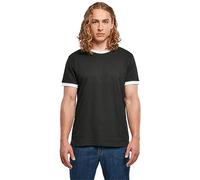 Build your Brand Camiseta para Hombre, Blanco/Negro, XXL