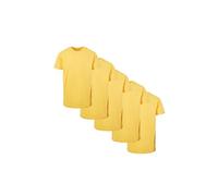 Build Your Brand Camisetas Hombre Taxi Yellow 5XL 5 Pack