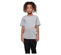Build Your Brand BY116-Kids Basic tee T-Shirt, Heather Grey, 110/116 cm Men's