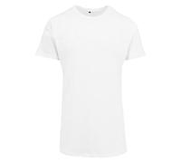 Build Your Brand Camisetas largas Hombres, Adulto, Blanco, XS